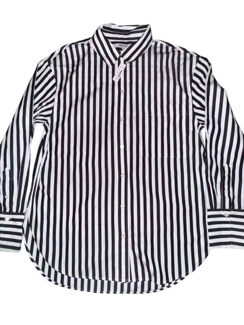 NWOT Madewell Black and white button up too. . Size S/M